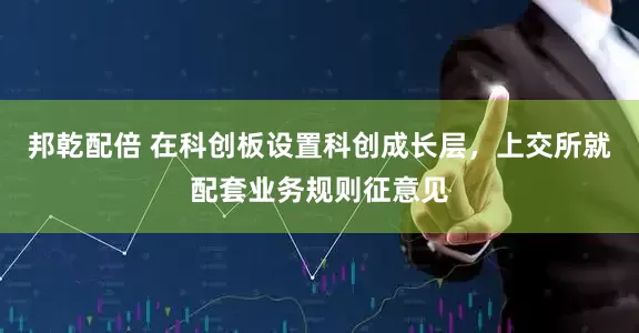 邦乾配倍 在科创板设置科创成长层，上交所就配套业务规则征意见